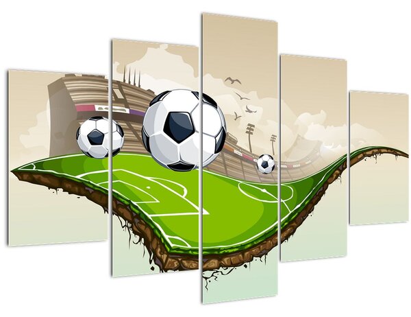 Tablou - Teren de fotbal (150x105 cm)