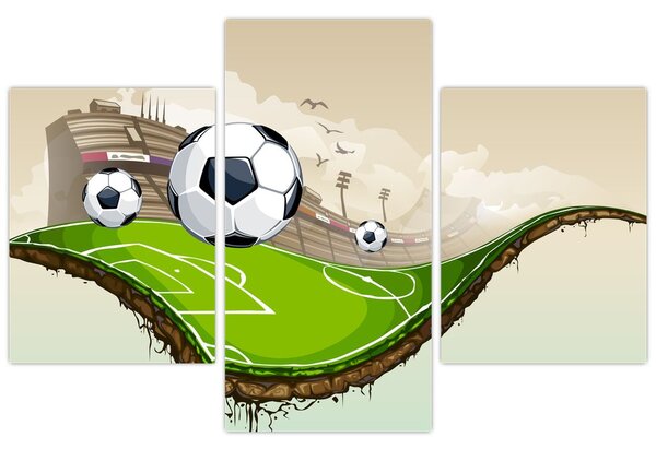 Tablou - Teren de fotbal (90x60 cm)