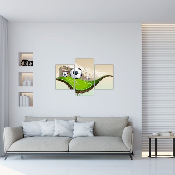 Tablou - Teren de fotbal (90x60 cm)