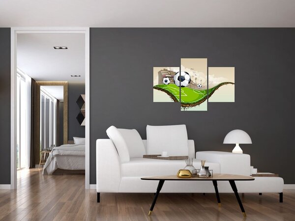 Tablou - Teren de fotbal (90x60 cm)