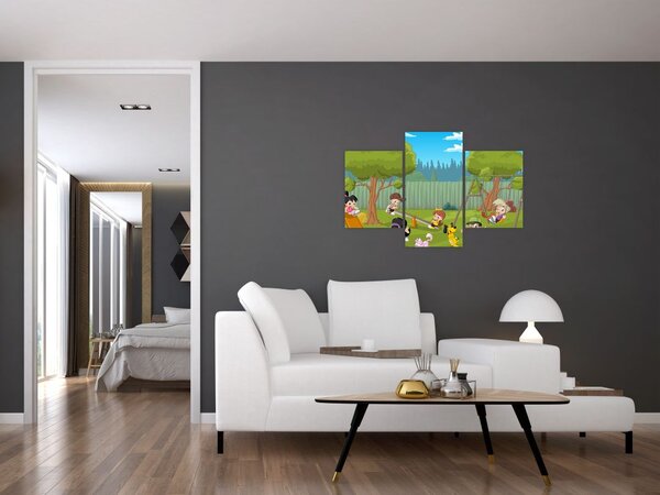 Tablou - Copii la locul de joacă (90x60 cm)