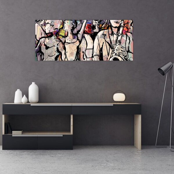 Tablou - Seara de jazz (120x50 cm)