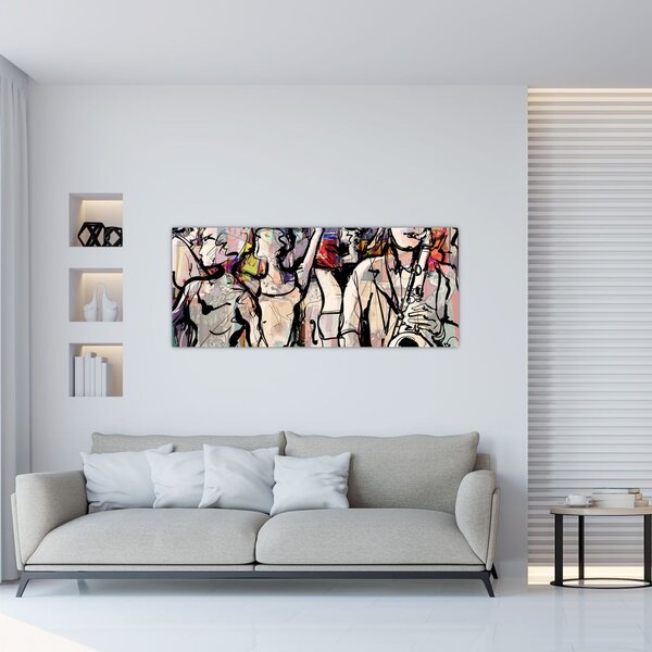 Tablou - Seara de jazz (120x50 cm)