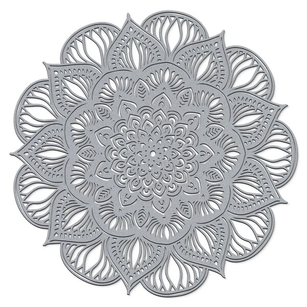 DUBLEZ | Mandala 3D sculptată - Floare de Lotus | Tablou de perete