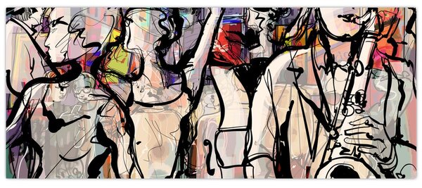 Tablou - Seara de jazz (120x50 cm)