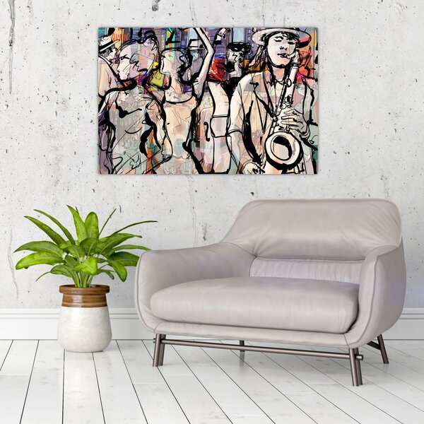 Tablou - Seara de jazz (90x60 cm)