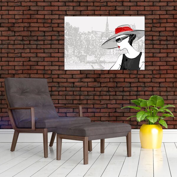 Tablou - Doamna la oraș (90x60 cm)