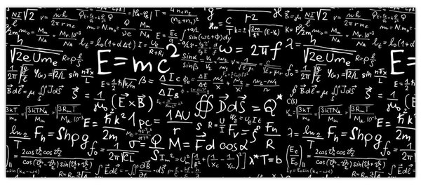 Tablou - Matematică (120x50 cm)