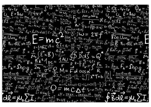 Tablou - Matematică (90x60 cm)