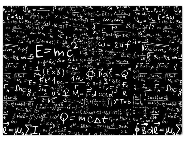 Tablou - Matematică (70x50 cm)