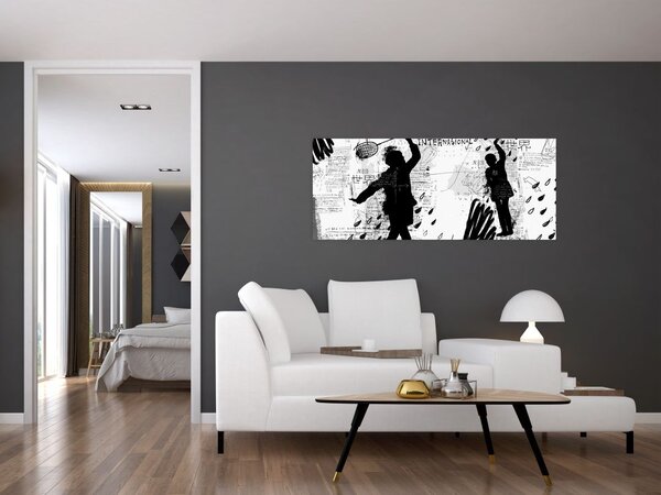 Tablou - Artă stradală - zarvă (120x50 cm)