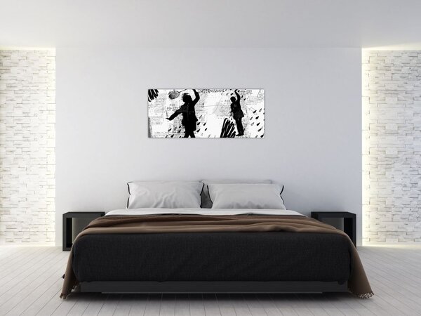 Tablou - Artă stradală - zarvă (120x50 cm)