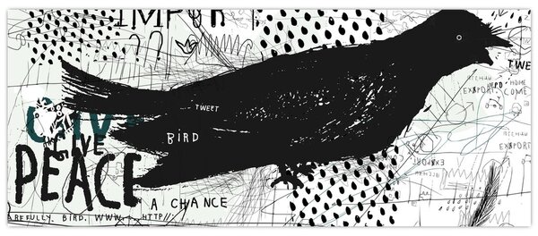 Tablou - Artă stradală - zarvă (120x50 cm)