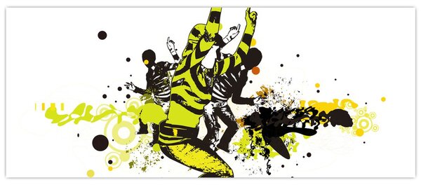 Tablou - Street dance (120x50 cm)