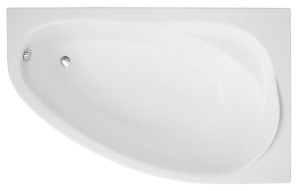 Polimat Marea cadă de colț 150x100 cm partea dreaptă alb 00293