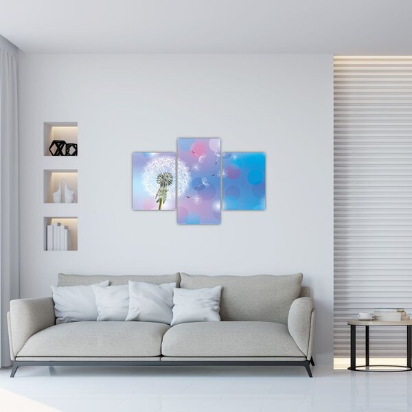 Tablou - Păpădie în vânt (90x60 cm)
