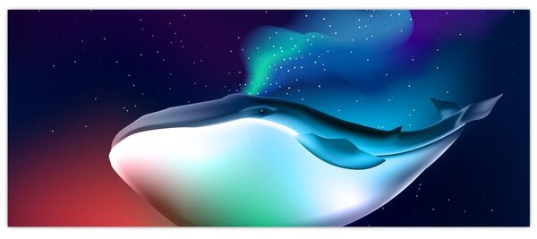 Tablou - Balena spațială (120x50 cm)
