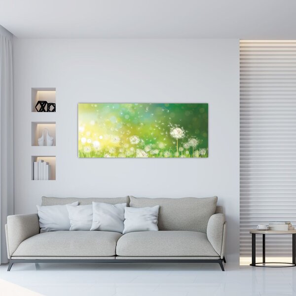 Tablou - Păpădie înflorită (120x50 cm)