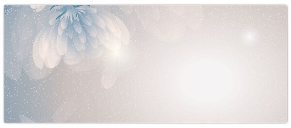 Tablou - Flori înzăpezite (120x50 cm)