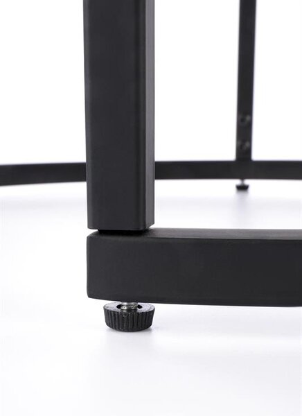 Set 2 buc. masă de cafea Owen (Nuc+ Negru). 1049489