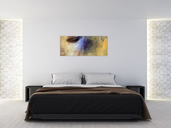 Tablou - Portretul femeii, desen (120x50 cm)
