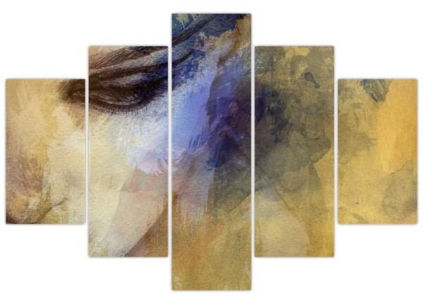 Tablou - Portretul femeii, desen (150x105 cm)
