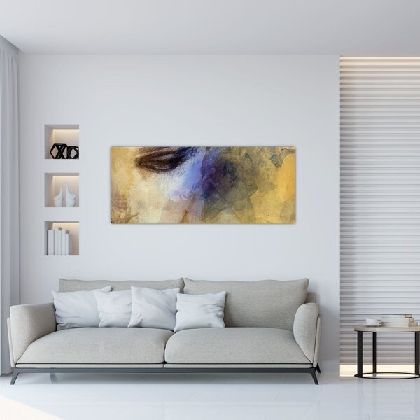 Tablou - Portretul femeii, desen (120x50 cm)