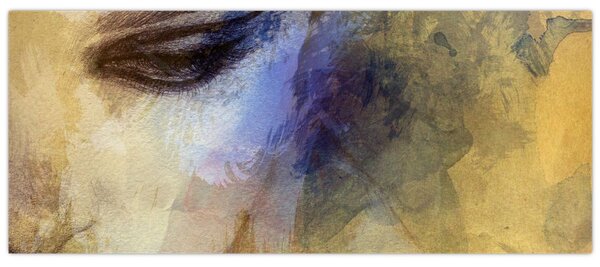 Tablou - Portretul femeii, desen (120x50 cm)