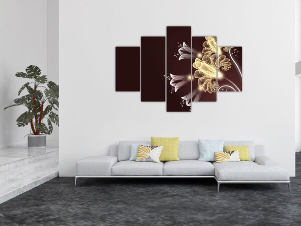 Tablou - Flori strălucitoare (150x105 cm)
