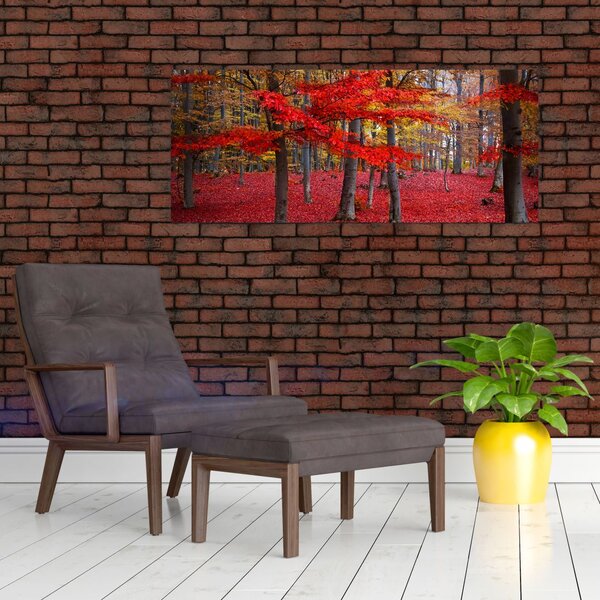 Tablou - Pădurea roșie (120x50 cm)