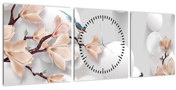 Tablou - Primăvara (cu ceas) (90x30 cm)