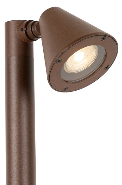 Stâlp modern pentru exterior maro ruginiu 100 cm IP44 reglabil - Ciara