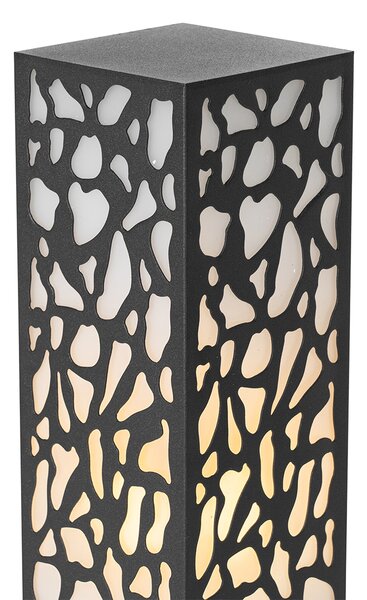 Stâlp modern pentru exterior negru 40 cm IP44 - Nicole