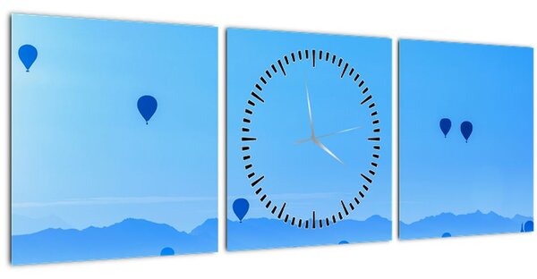 Tablou - Peisaj și săgeți (cu ceas) (90x30 cm)