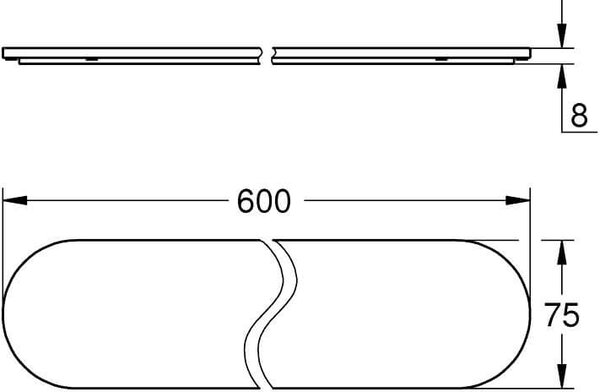 Grohe Selection raft 60 cm crom 41057000