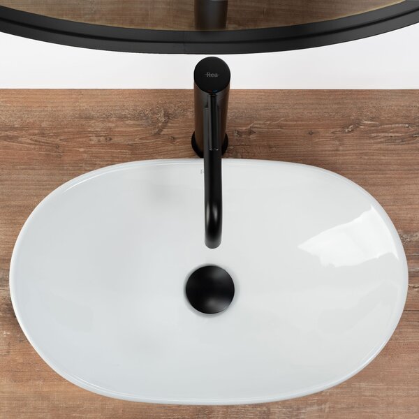 Lavoar pentru blat REA Royal Mini White