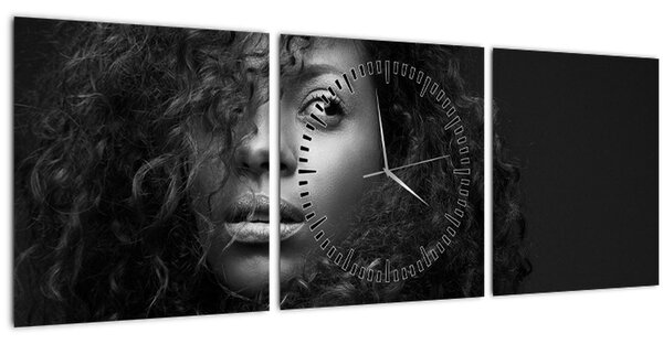 Tablou - Portretul femeii (cu ceas) (90x30 cm)