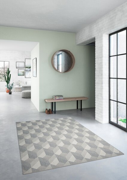 Model Essenza 48624-637, Covor Belgian Interior Exterior, Gri 80 x 150