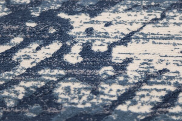 Covor Sufragerie Dormitor, Model Abstract liniar Toscana 4L, Covor Egiptean, Albastru deschis gri-albastrui 120x200