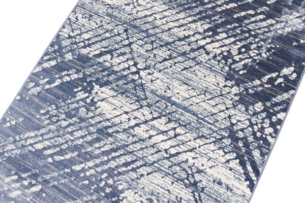 Covor Sufragerie Dormitor, Model Abstract liniar Toscana 4L, Covor Egiptean, Albastru deschis gri-albastrui 120x200