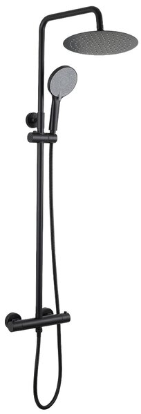 Set de duș fără pipă cu termostat Rea Lungo Black