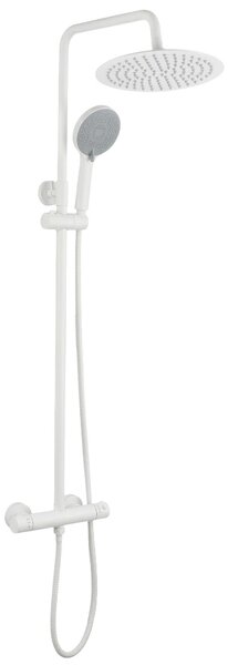 Set de duș fără pipă cu termostat Rea Lungo White
