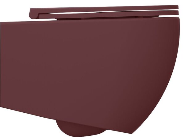Isvea Infinity vas wc agăţat fără margine roșu mat 10NF02005-2R