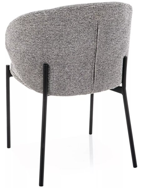 Scaun de masa KIOTO, negru/gri