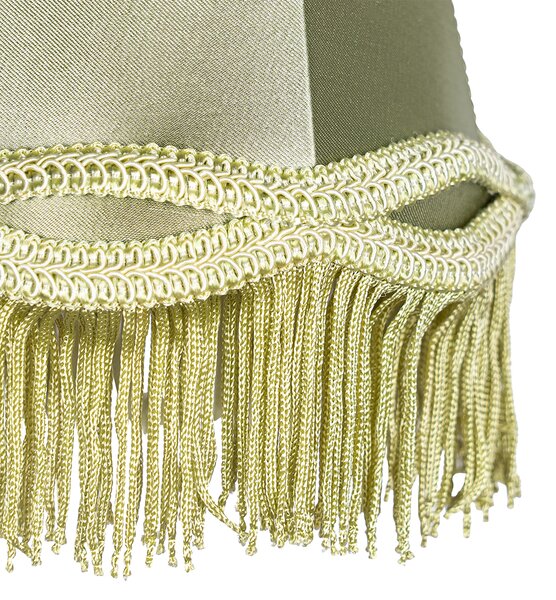 Abajur din stofă verde 12 cm - Granny