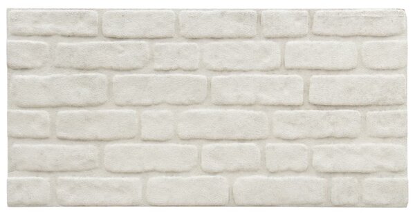 Panouri de perete 3D, model cărămidă, alb, 11 buc., EPS