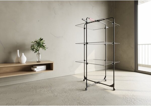 Uscător de rufe negru 30 m Mixer 3 – Vileda