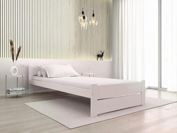 Pat IKAROS DOUBLE 80 x 200 cm, albă Saltele: Fara saltea, Somiera pat: Fara somiera