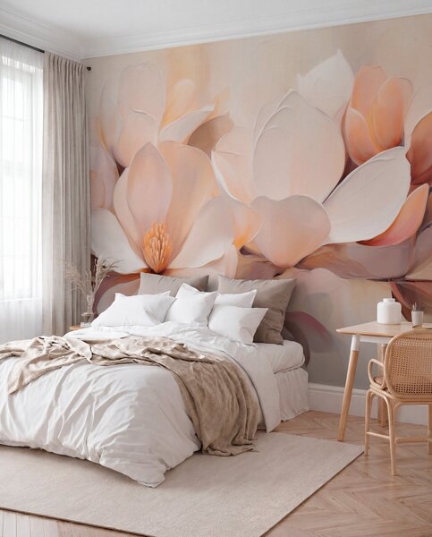 Tapet O ramură cu flori, Fototapet Flori, w05979 : Uwalls.ro