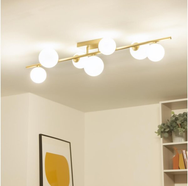 Lustră LED aplicată Brilagi MILLA 7xG9/3W/230V auriu/alb